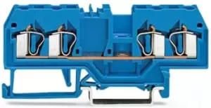 Image of Wago Blue 280 Non-Fused Terminal Block, 28 12 AWG, 800 V