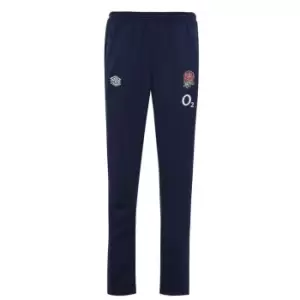 Image of Umbro England Rugby Tape Track Pants Mens - Blue