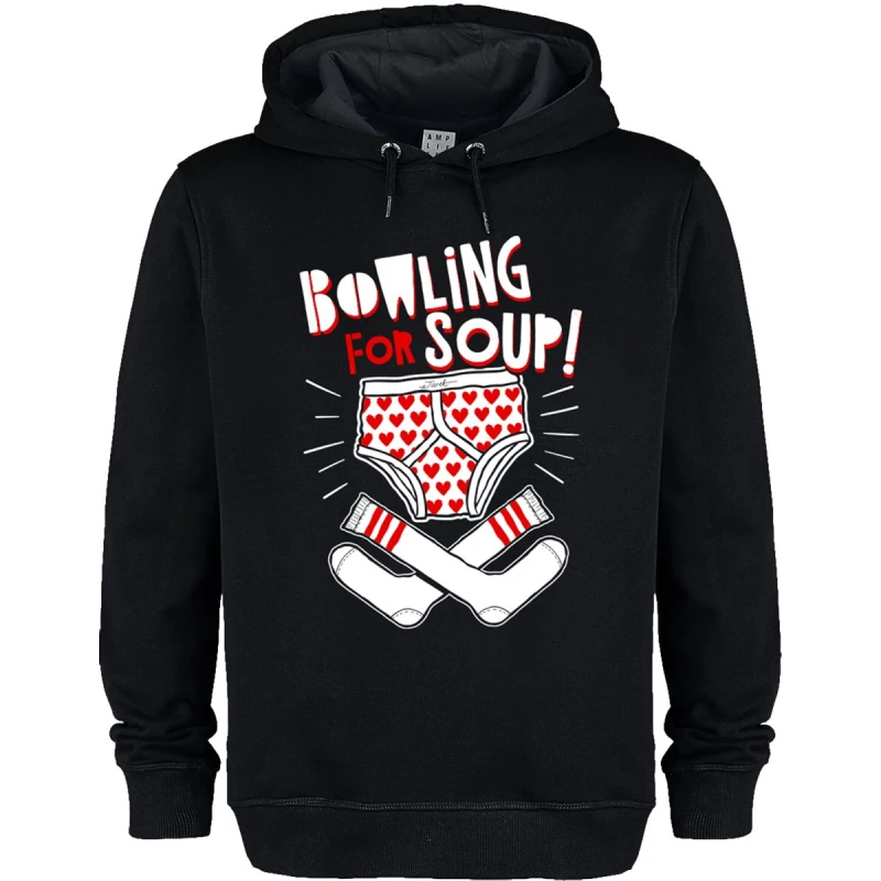 Image of Amplified Womens Pants & Socks Bowling For Soup Hoodie in Black Size: XS Black Female XS