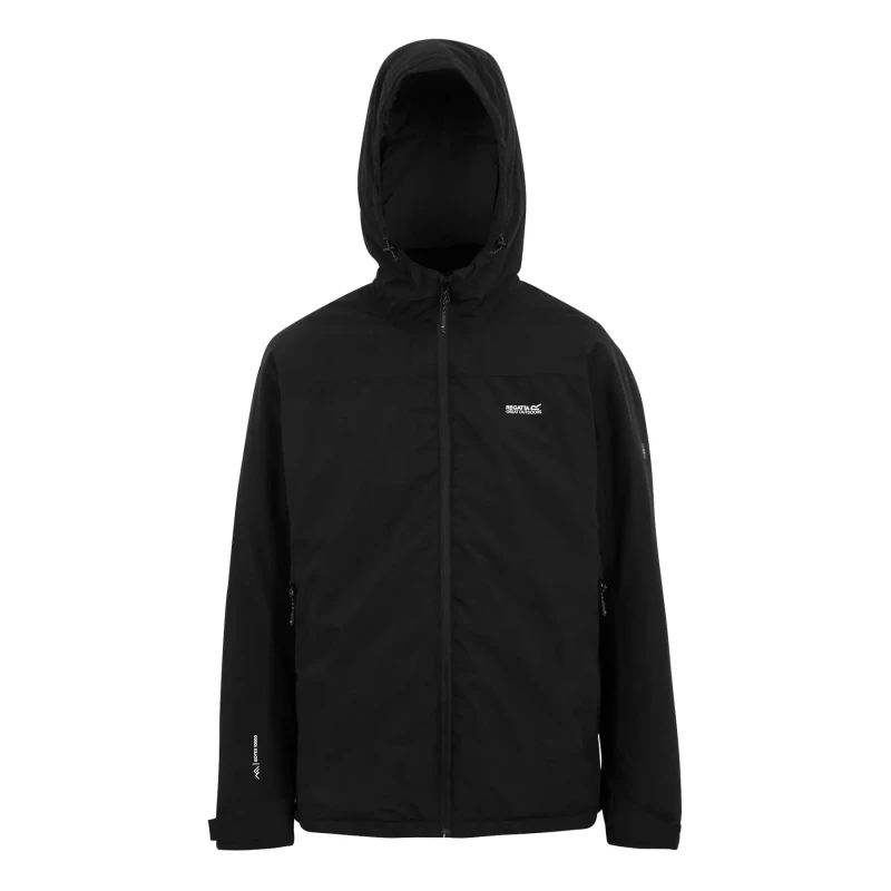 Image of Regatta Regatta Men Frelton Waterproof Insulated Jacket in Jet Black Size: Small Jet Black S Male 5063516129400