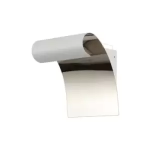 Image of Wall Lamp, 1 x 8W LED, 3000K, 560lm, Sand White, Polished Chrome - Luminosa Lighting