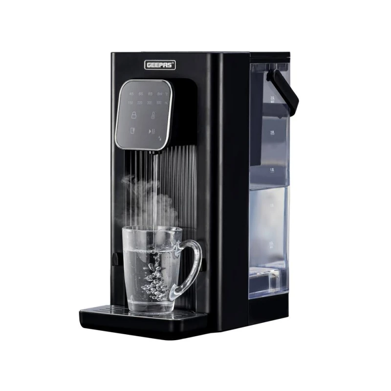 Image of Geepas Instant Hot Water Dispenser 2.6kW Kettle Strix Filter 2.5L in Black Unisex