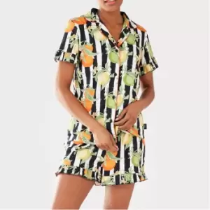 Image of Chelsea Peers Frill Short Set - Black