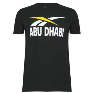 Image of Reebok Op2 Abu Dhabi T Shirt Mens - Black
