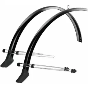 Image of Sks Commuter Mudguard Set With Spoiler: Black 45Mm 28" - Skmcos4528B