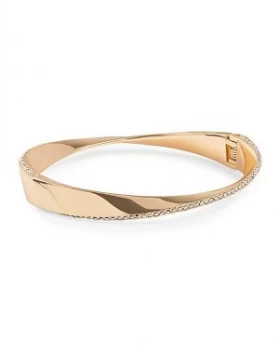 Image of Jon Richard Gold Twist Pave Bangle