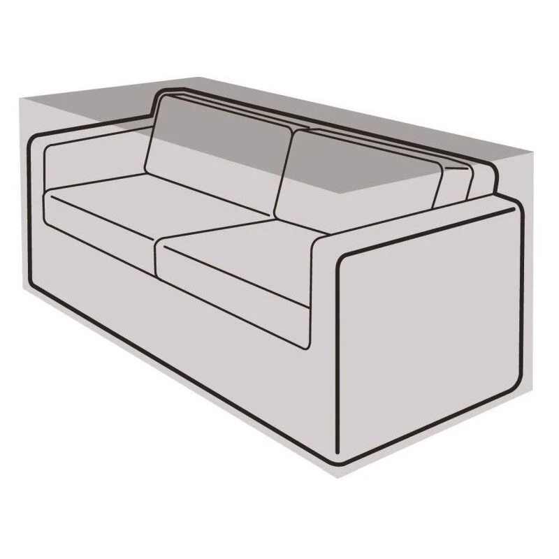 Image of Garland 2-3 Seater Small Sofa Cover Black, 5 Year Warranty W3662