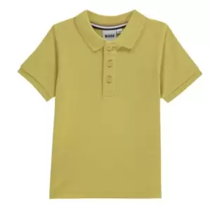 Image of Boss Small Logo Polo Shirt Infant Boys - Yellow