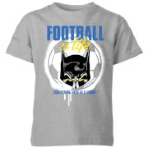 Image of DC Batman Football Is Life Kids T-Shirt - Grey - 3-4 Years