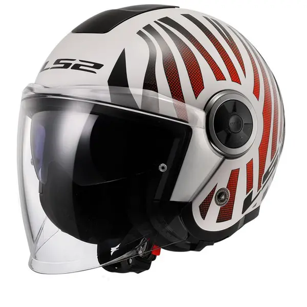 Image of LS2 OF620 Classy Cool White Wineberry Jet Helmet Size S