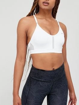 Image of Nike Light Support Indy Bra - White, Size L, Women