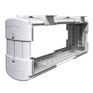 Image of Dataflex KATAME CPU holder, small model, for small form factor computers, white