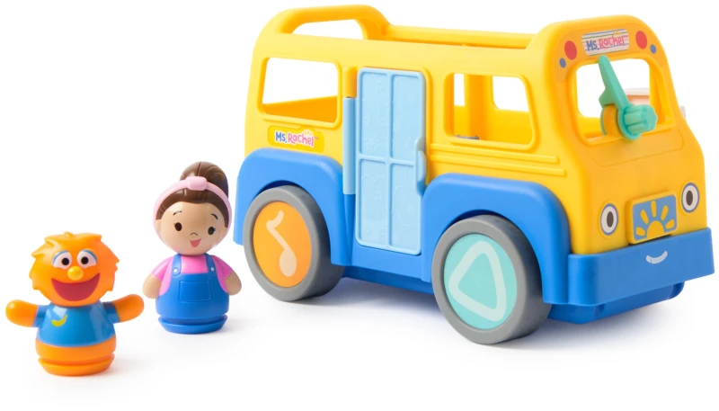 Image of Ms. Rachel Official My First Learning Electronic School Bus with 2 Figures Music & Sounds Educational Toys & Toddler Toys for Girls & Boys Ages 1-3+