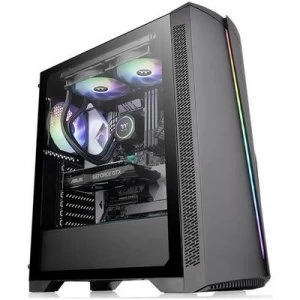 Image of Thermaltake H350 TG RGB Midi tower PC casing Black Built-in fan, Window, Dust filter