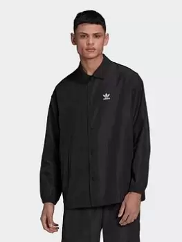 Image of adidas Originals Adicolor Classics Trefoil Coach Jacket, Black Size XS Men