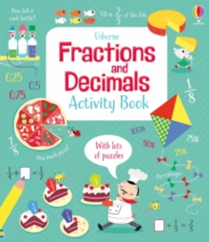 Image of Rosie Hore Fractions and Decimals Activity Book Multi unisex