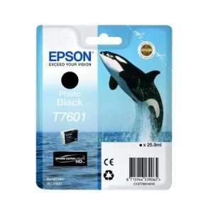 Image of Epson Killer Whale T7601 Photo Black Ink Cartridge