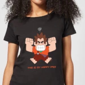 Image of Disney Wreck it Ralph This Is My Happy Face Womens T-Shirt - Black - S