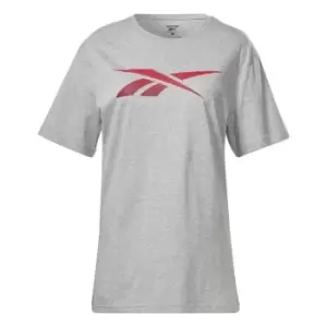 Image of Reebok Logo T-Shirt Mens - Grey
