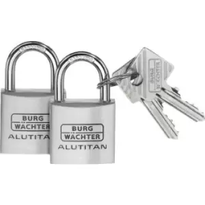 Image of Burg Waechter 36151 Padlock 30.00 mm keyed-alike Aluminium Key
