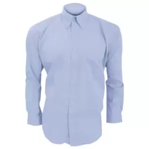 Image of Kustom Kit Mens Long Sleeve Corporate Oxford Shirt (15.5inch) (Light Blue)