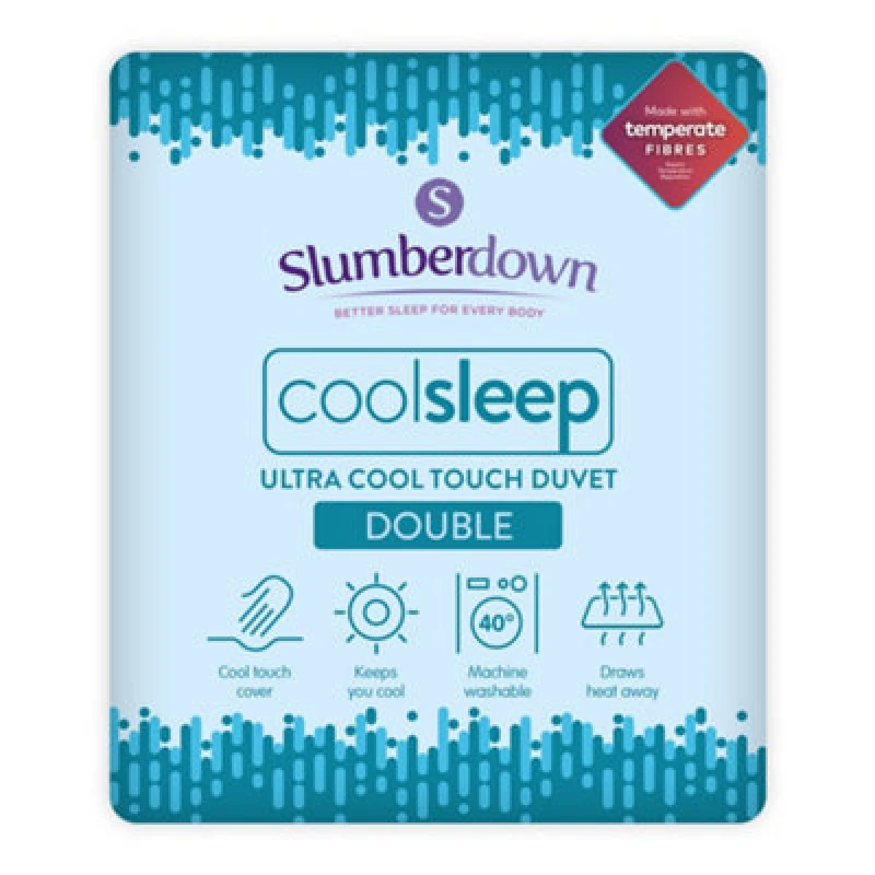 Image of Slumberdown Slumberdown Cool Sleep Ultra Cool Nylon Summer Duvet / Blanket in Blue Size: Double Blue Double Unisex 5012924073812