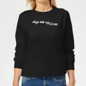 Image of Candlelight Sleigh Bells Ring Are You Listening? Womens Sweatshirt - Black - 5XL