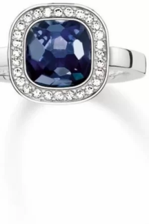 Image of Ladies Thomas Sabo Sterling Silver Size M.5 Ring TR2029-050-1-52