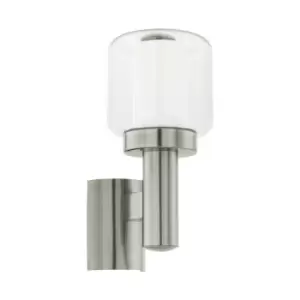 Image of Netlighting Poliento 1 Light Outdoor Wall Light Stainless Steel IP44, E27