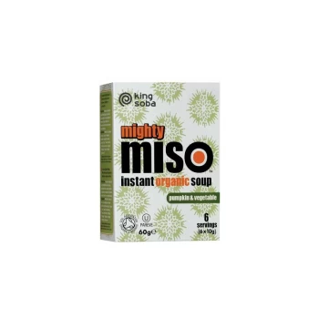 Image of Mighty Miso Pumpkin & Vegetable Instant Soup - 60g - 49961 - King Soba