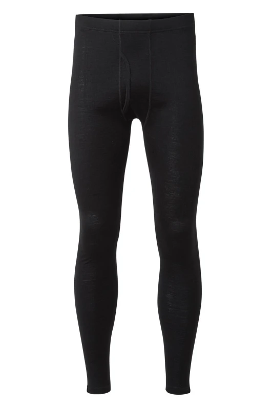Image of Craghoppers Craghoppers Men 'Merino' Regular Fit Baselayer Tights in Jet Black Size: Medium Jet Black M Male 5054904333523
