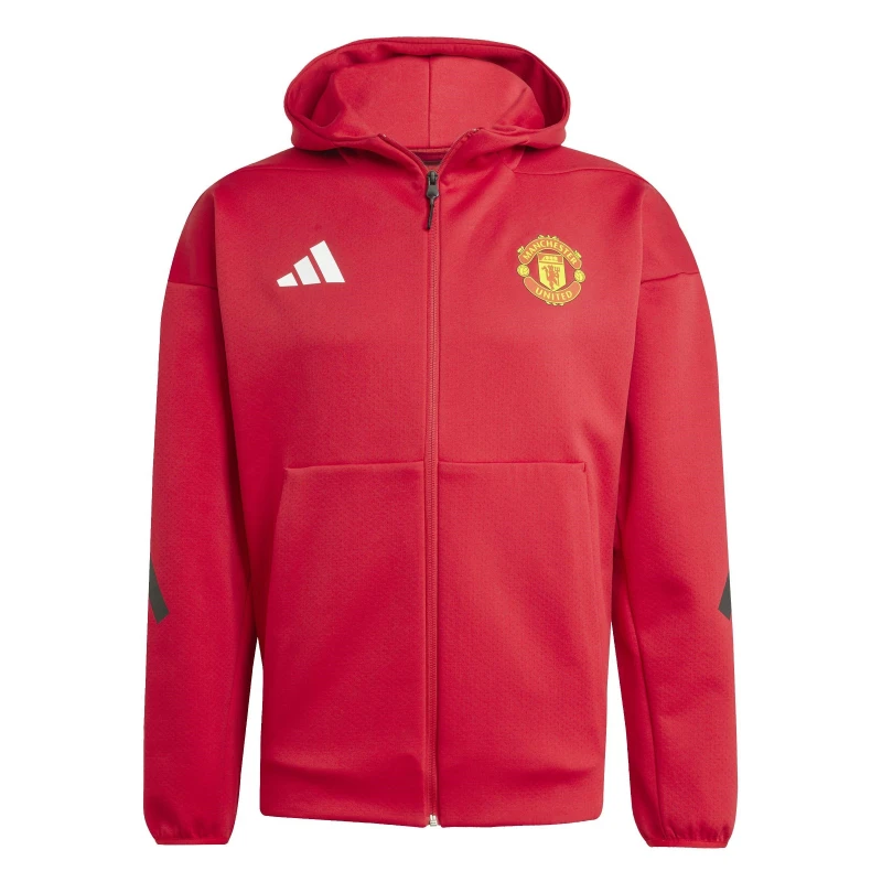 Image of adidas Manchester United Anthem Jacket 2025 2026 Mens Red male S