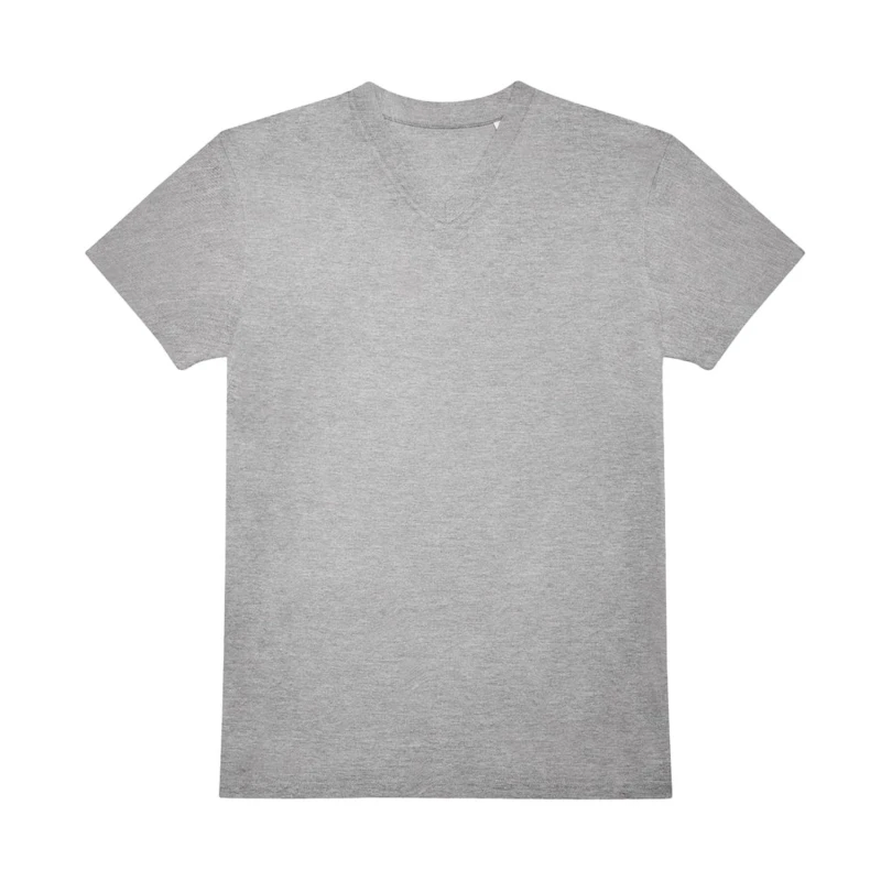 Image of B&C Mens Plain Navy T-Shirt in Grey Size: XS Grey Male XS
