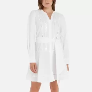 Image of Tommy Hilfiger Org Co Ladder Lace Short Dress - IT 44/UK 16