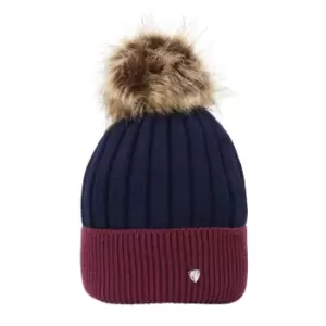Image of Hy Unisex Adult Synergy Luxury Beanie (One Size) (Navy/Fig)