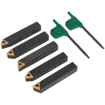 Image of Sealey 5 Piece Indexable 10mm Turning Tool Set