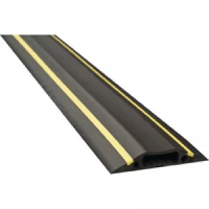 Image of D-Line Black Yellow Medium Hazard Duty Floor Cable Cover 9m FC83H9M