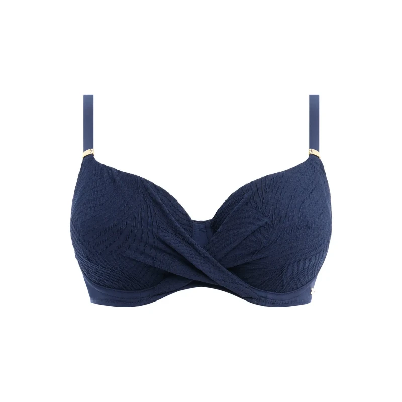 Image of Fantasie Womens Ottawa Full Cup Bikini Top in Blue Size: 38G Blue Female 38G