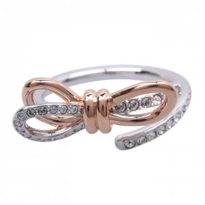 Image of Swarovski Lifelong Bow Ring 58 - Gold