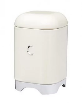 Image of Lovello Coffee Canister In Vanilla Cream