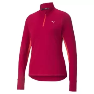 Image of Puma Quarter Zip Jumper - Red