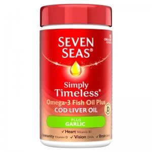 Image of Seven Seas Cod Liver Oil Plus Garlic 90 Tablets