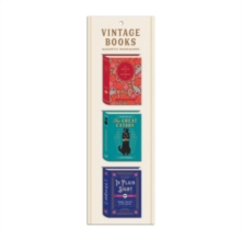 Image of Vintage Books Shaped Magnetic Bookmarks. Gift Books