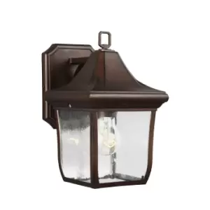 Image of Outdoor IP44 Wall Light Sconce Patina Bronze LED E27 60W Bulb Outside External