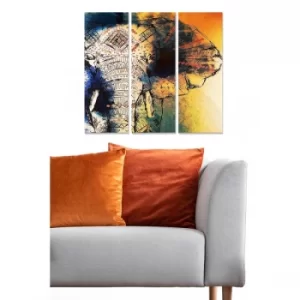 Image of MDF1264143 Multicolor Decorative MDF Painting (3 Pieces)