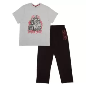 Image of Star Wars Mens Dark Side Darth Vader Pyjama Set (S) (Black/Heather Grey)