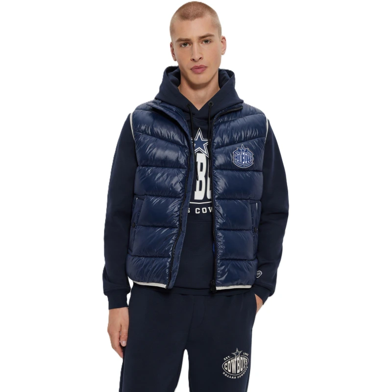 Image of Boss Mens Corner NFL Puffer Jacket Blue male L