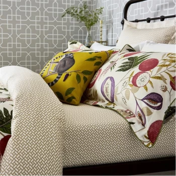 Image of Sanderson Jackfruit Fitted Sheet - Green