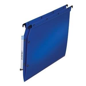 Image of Elba A4 Ultimate Lateral File Polypropylene 15mm V Base 150 Sheets Blue Pack of 25