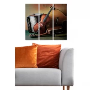 Image of MDF232167919 Multicolor Decorative MDF Painting (3 Pieces)